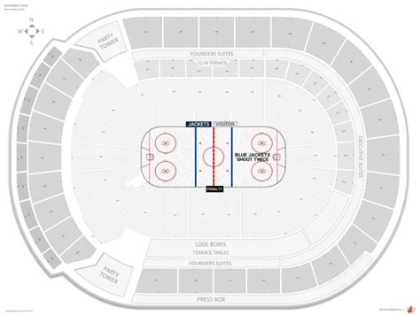 Nationwide Arena Seating Chart With Rows Seating Charts Chart Columbus Blue Jackets