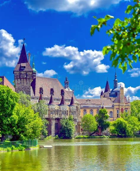 Vajdahunyad Castle in the City Park of Budapest, Hungary Stock Photo - Image of located ...