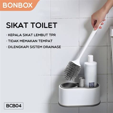 Jual SIKAT WC BONBOX BCB04 Sikat Tongkat Pembersih Lantai WC Gagang