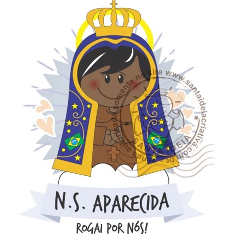 Nossa Senhora Aparecida Cole O Santinhos Png Santa Ideia Criativa