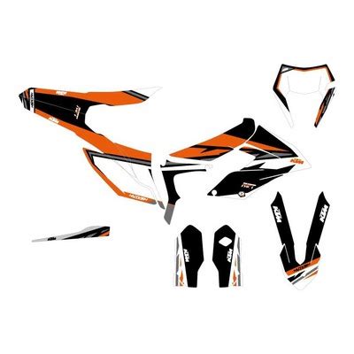 Kit D Co Kutvek Brillant Trophy Noir Orange Ktm Freeride