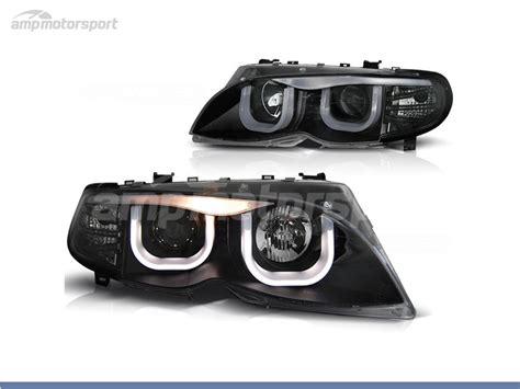 FAROS DELANTEROS OJOS DE ANGEL 3D U PARA BMW SERIE 3 E46 BERLINA