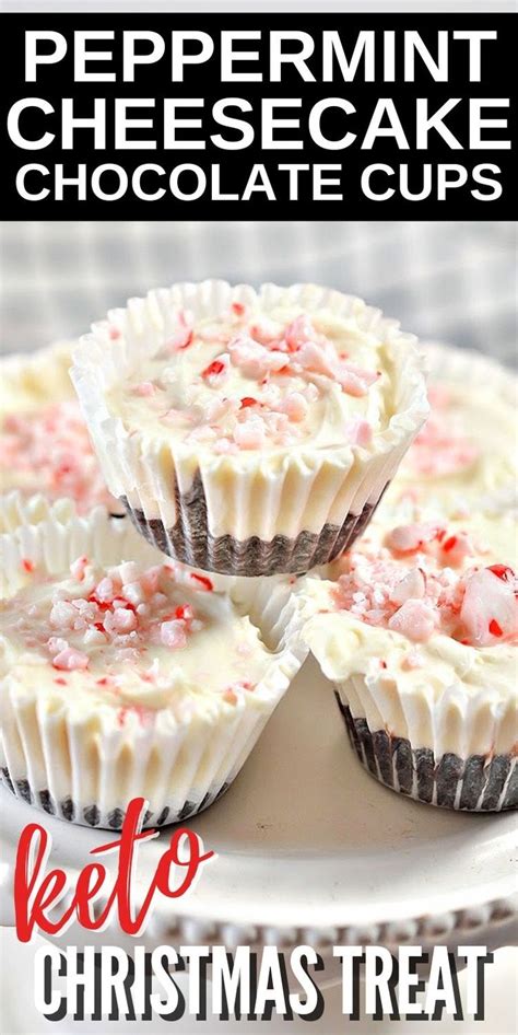 Keto Peppermint Cheesecake Chocolate Cups Recipe Keto Desert