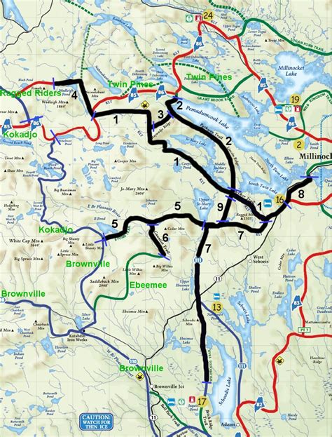 JoMary and Katahdin Region Snowmobile Trail Maps | JoMary Riders ...