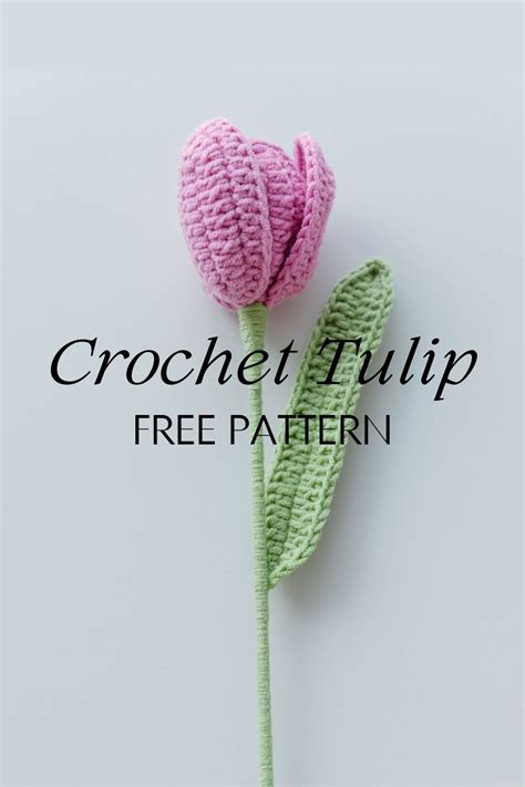 Crochet Tulip - Free Pattern - Hookok