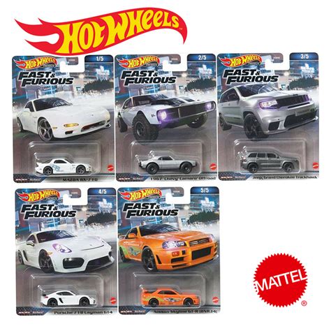 Hot Wheels Premium Fast Furious Mix 1 2023 Nissan Skyline GT R R34 Mazda RX 7 FD Porsche