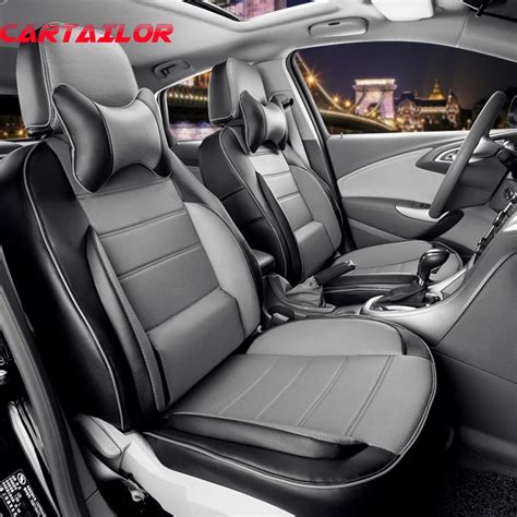 CARTAILOR PU leather car seats custom fitting for skoda yeti seat cover set black automobiles ...