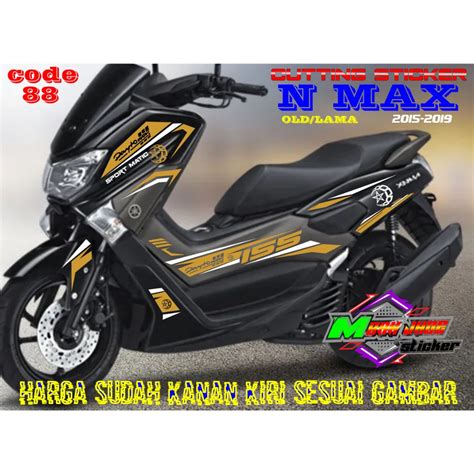 Jual Cutting Sticker Yamaha Nmax Old Sticker Motor Nmax Lama C 88 Body