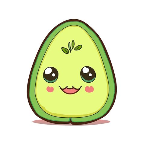 Premium Vector Avocado Vector Illustration Cartoon