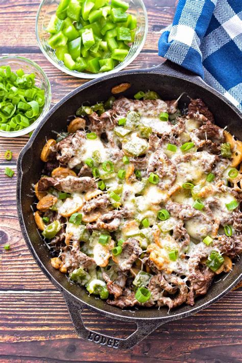 Easy Low Fodmap Keto Philly Cheesesteak Skillet Low Carb Gluten Free