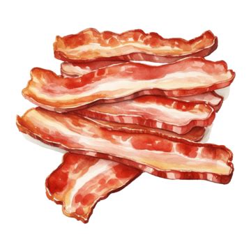 Watercolor Bacon Clip Art Watercolor Clip Art Hand Png Transparent