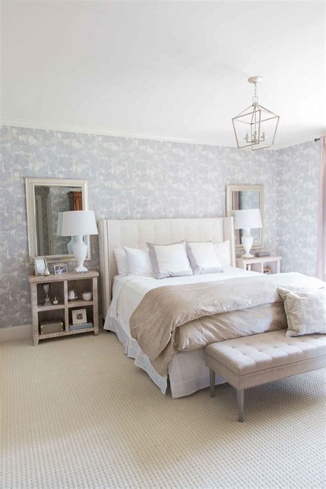 Our Bedroom Makeover using Calico Pattern Wallpaper - WOW! | bluegraygal