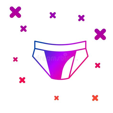 Color Men Underpants Icon Isolated On White Background Man Underwear