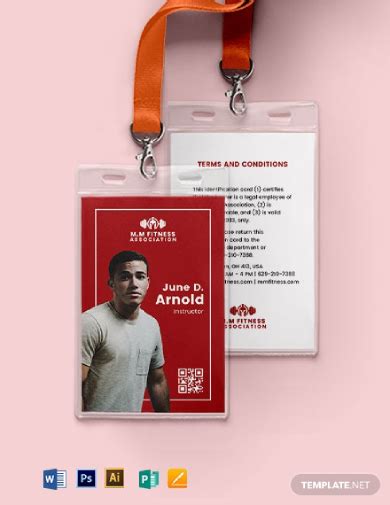 Association Id Card 10 Examples Illustrator Word Pages Photoshop