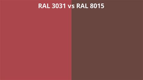 Ral 3031 Vs 8015 Ral Colour Chart Uk