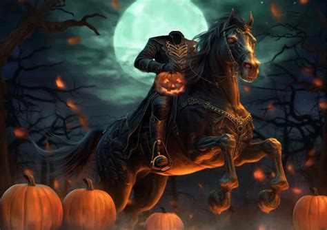 Headless Horseman Poster. Sleepy Hollow Inspired Halloween Art - Etsy ...