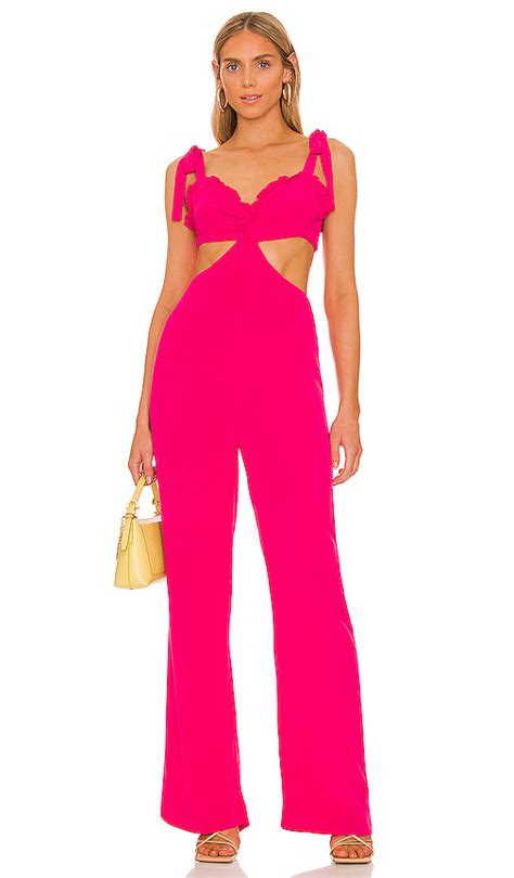 Lovers And Friends Zola Jumpsuit In Passionfruit Pink Revolve