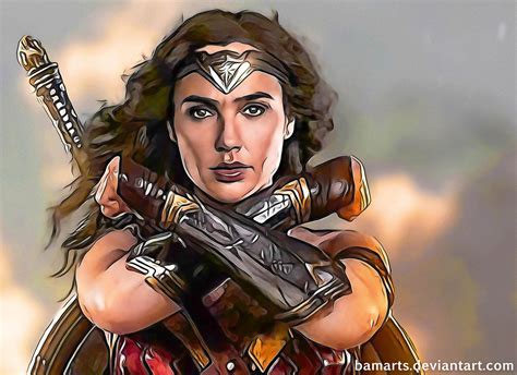 Wonder Woman Gal Gadot Detail By Bamarts On Deviantart