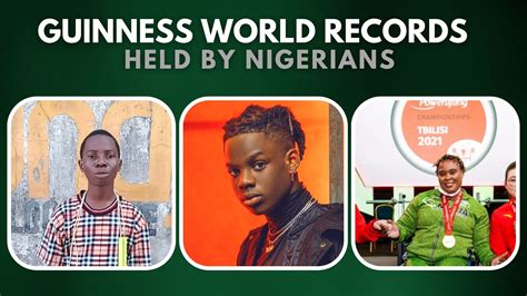 The Most Recent Guinness World Records Held By Nigerians