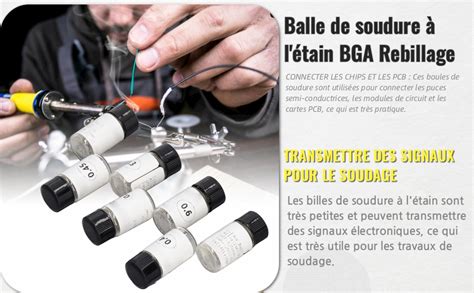 Balle De Soudure L Tain Bga Rebillage Mini Boule De Soudure L