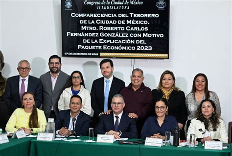 Sostiene Tesorería A Congreso Local Que Cdmx Es La Entidad Con Mayor