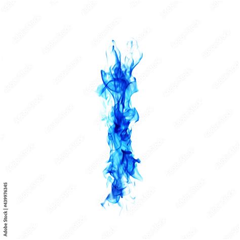 Blue Fire Letter L Stock Illustration Adobe Stock