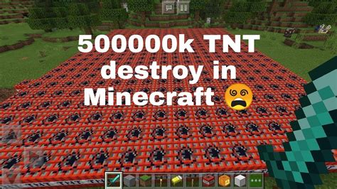 K Tnt Destroy In Minecraft Minecraft Gameplay Minecraft Youtube