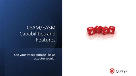 Qualys Csam Security Assessment And Risk Pptx