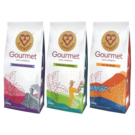 3 Pacotes De 250g Cafe Moido Tres Coracoes Gourmet Shopee Brasil