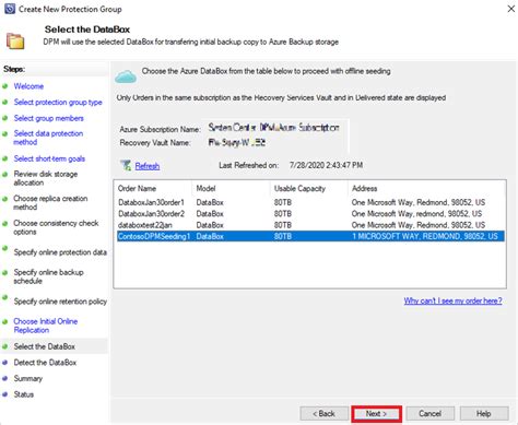 Offline Backup With Azure Data Box For Dpm And Mabs Azure Backup