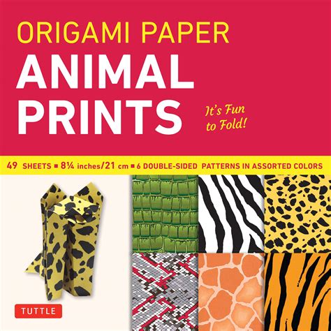 Animal Origami Paper Print | EMBROIDERY & ORIGAMI