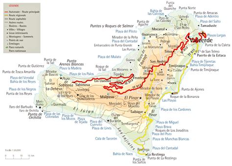 Interactive map of the island of El Hierro