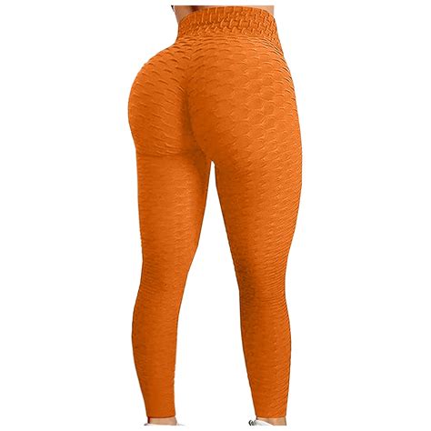 Kinple Womens High Waisted Yoga Pants Tummy Control Scrunched Booty Leggings Workout Running