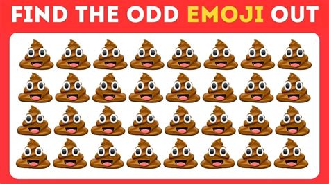 FIND THE ODD EMOJI OUT Hard Level Emoji Quiz Spot The Odd One Out