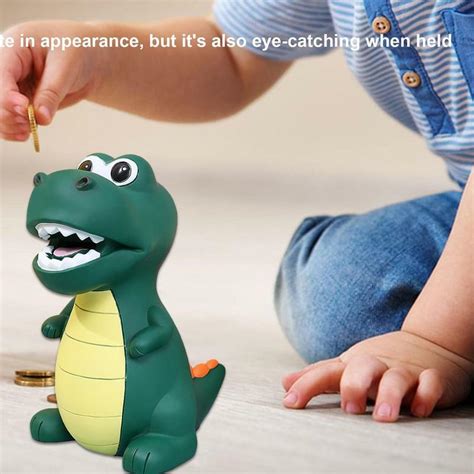 Dino Piggy Bank para niños Banco de dinero irrompible cultivar el