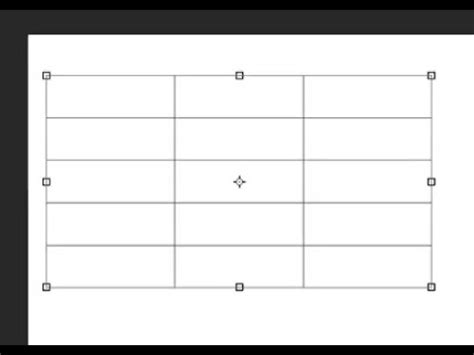 How To Make A Table In Photoshop Youtube