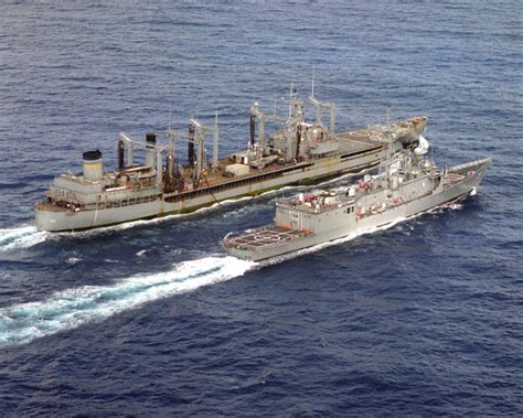 A Starboard Quarter View Of The Fleet Oiler Usns Pawcatuck T Ao 108