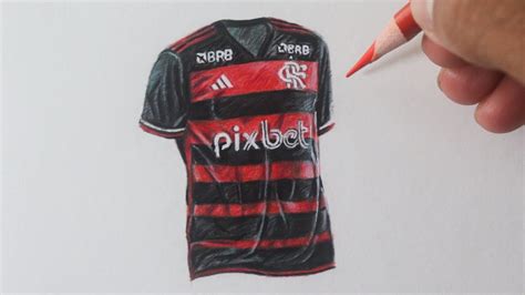 Como desenhar a camisa do Flamengo PASSO A PASSO narrado - YouTube