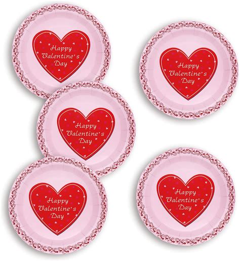 Amazon Pandecor 50 Pieces Pink And Read Heart Valentine S Day