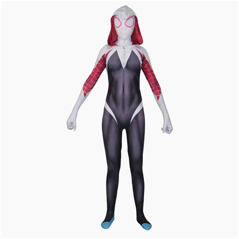 3d 인쇄 거미 gwen stacy zentai 스파이더 맨 의상 할로윈과 코스프레 여성 스파이더 슈트 anti venom