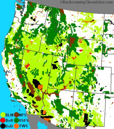 Total Public Hunting Land Acres by State for USFS, BLM, State Owned