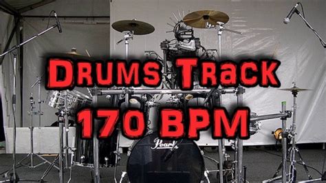 Drums Track 170 BPM YouTube