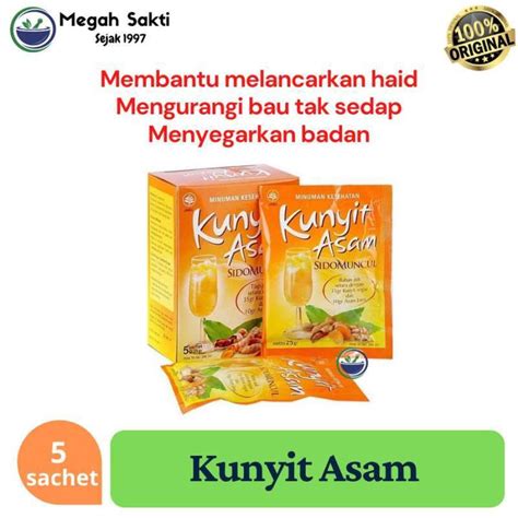 Jual Kunyit Asam Box Isi Sachet Sido Muncul Di Seller Megah Sakti