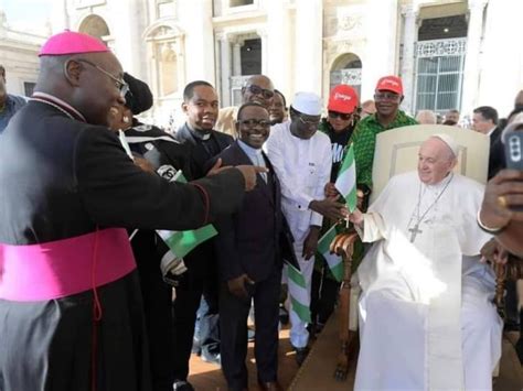 Pope Meets Nigerian Pilgrims In Vatican Prays For Nigeria Photo