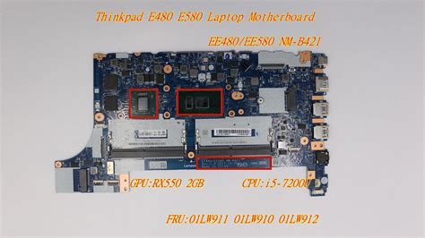 Placa mãe para notebook lenovo thinkpad e480 e580 gráficos