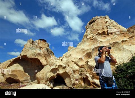 Trekking A Candeo Isola Di Caprera Stock Photo Alamy