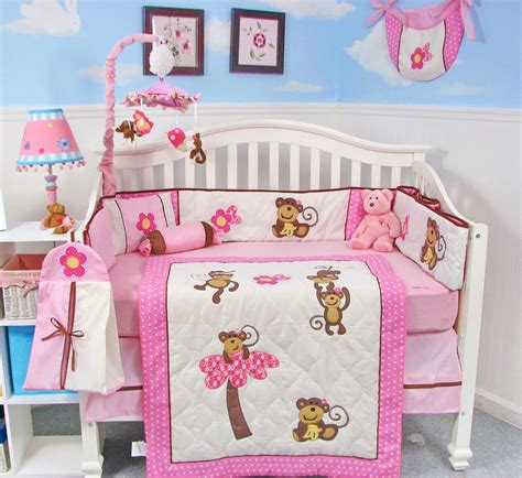 Lovely Pink Baby Bedding