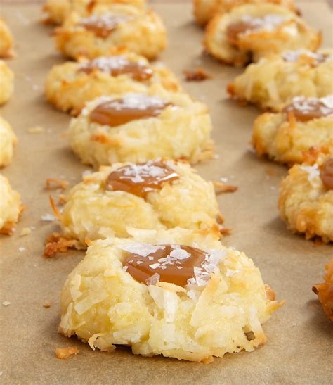 Coconut Salted Caramel Thumbprint Cookies Bake Or Break