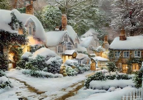 Snowy winter cottages 5 - CUP1188191_2738 | Craftsuprint