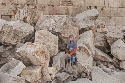 Detail of Second Temple Ruins in Jerusalem Stock Image - Image of ...